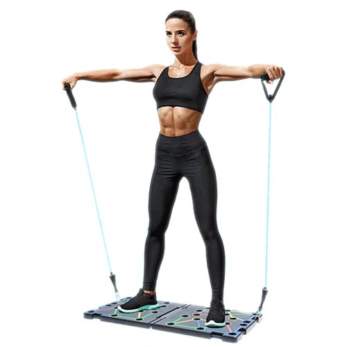 9 in 1 Push Up Rack Board System Fitness Workout Train Gym Exercise - Image 2