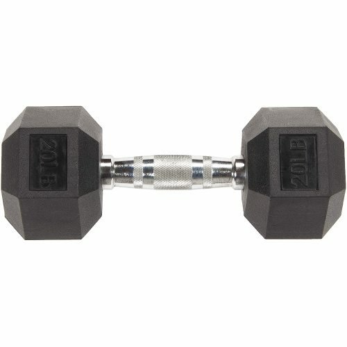 BalanceFrom Rubber Encased Hex Dumbbell Single DB20S - Image 2