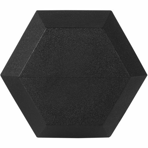 BalanceFrom Rubber Encased Hex Dumbbell Single DB20S - Image 3