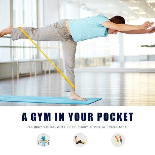 US STOCK, 5pcs/lot resistance bands set Pull Rope 5 Levels exercise - Image 7